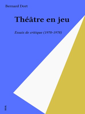 cover image of Théâtre en jeu